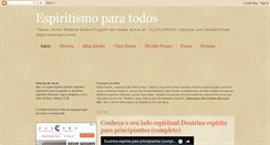Desktop Screenshot of espiritismoparatodos.com